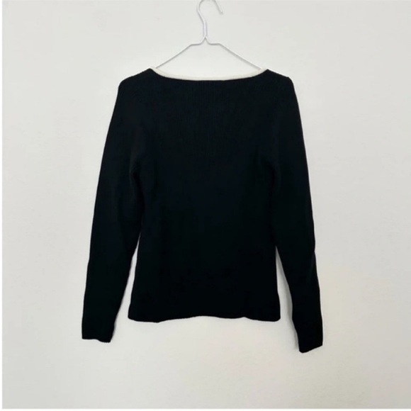 Mara Hoffman Naida Black Ribbed Contrast Sweater NWT - Picture 6 of 9